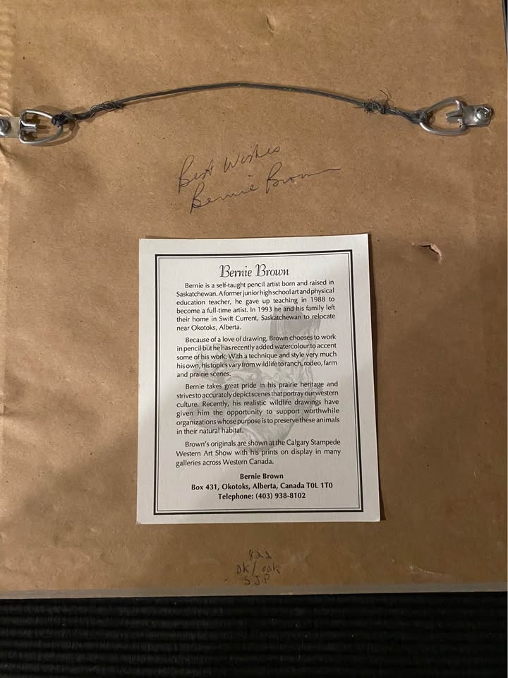 Bernie Brown "Small Wonders" Framed Pencil Drawing - photo 3