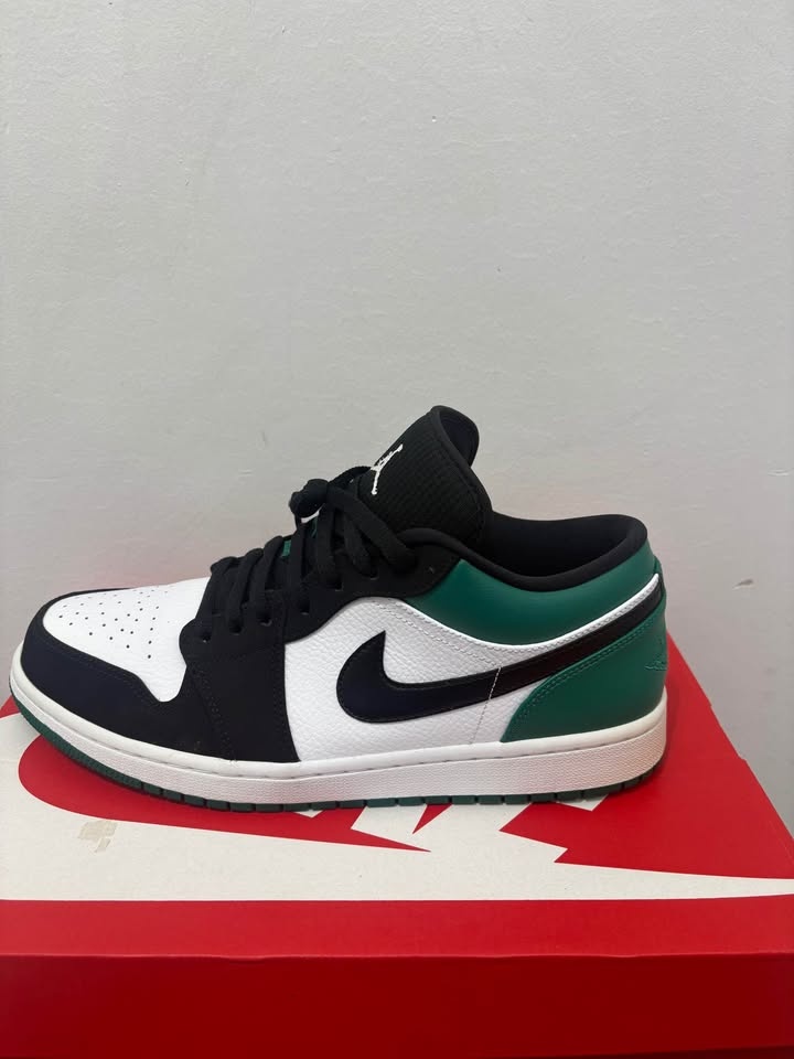 Jordan 1 Low White Black Mystic Green - photo 3
