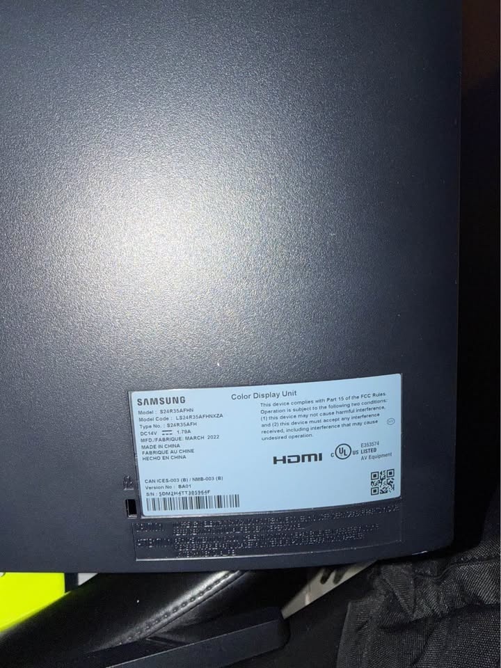 24” Samsung 75 hz Monitor - photo 3