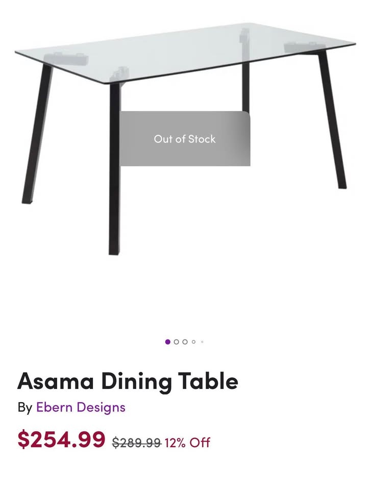 Modern Glass Dining Table and 4 Chairs - photo 4