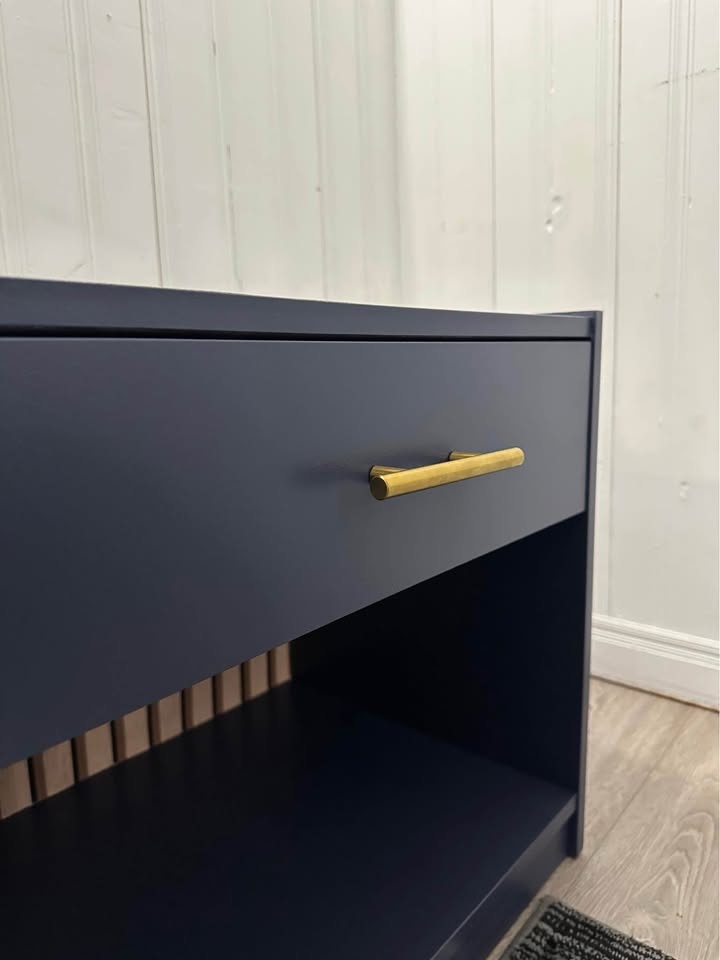 Refinished nightstand - Charcoal Blue - photo 2