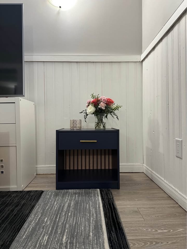 Refinished nightstand - Charcoal Blue - photo 3