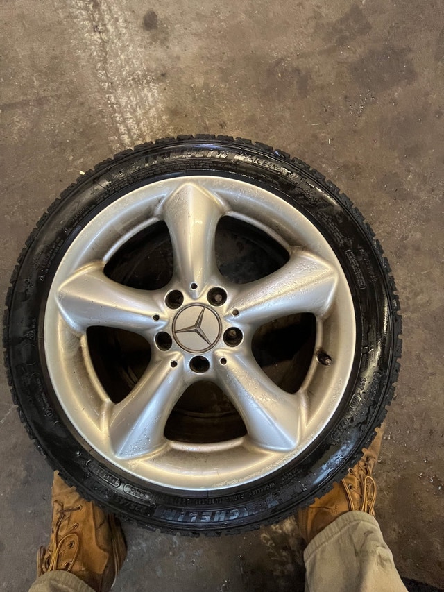 Michelin Winter Tires on Mercedes C Series Wheels