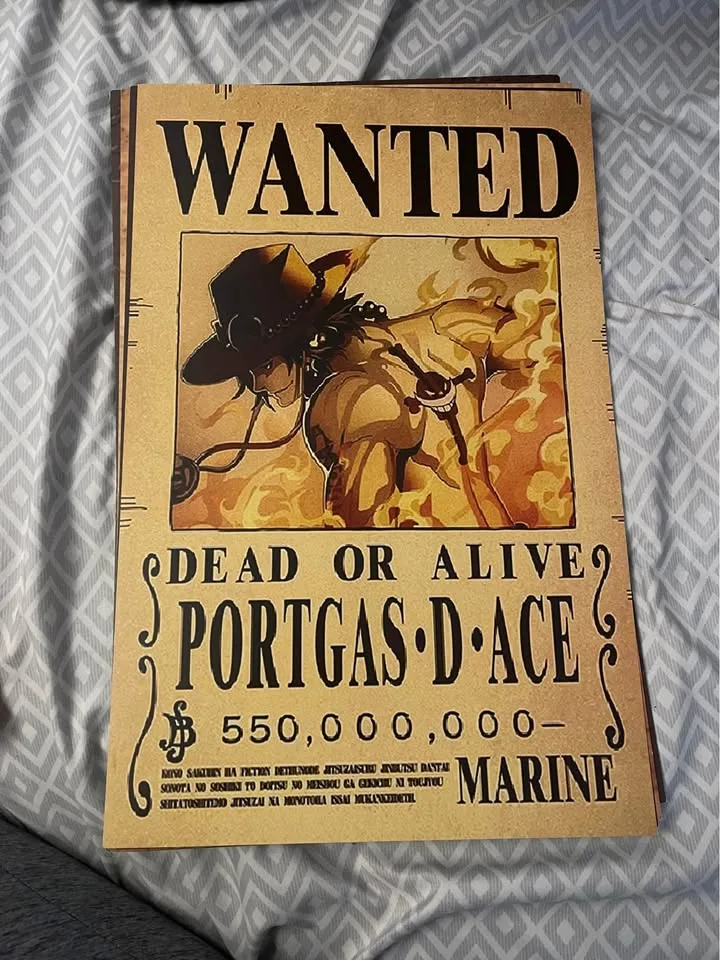 Portgas D. Ace Wanted Poster – 18x24 One Piece Wall Art 🔥🏴‍☠️ image indicator(2)