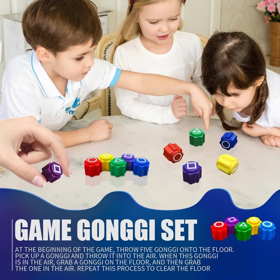 Squid Game Gonggi Korean Tossing Dice Game (5-Piece Set) - photo 3