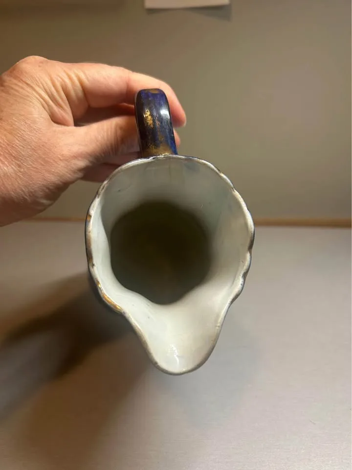 Antique Flow Blue Luneville France Pitcher image indicator(5)