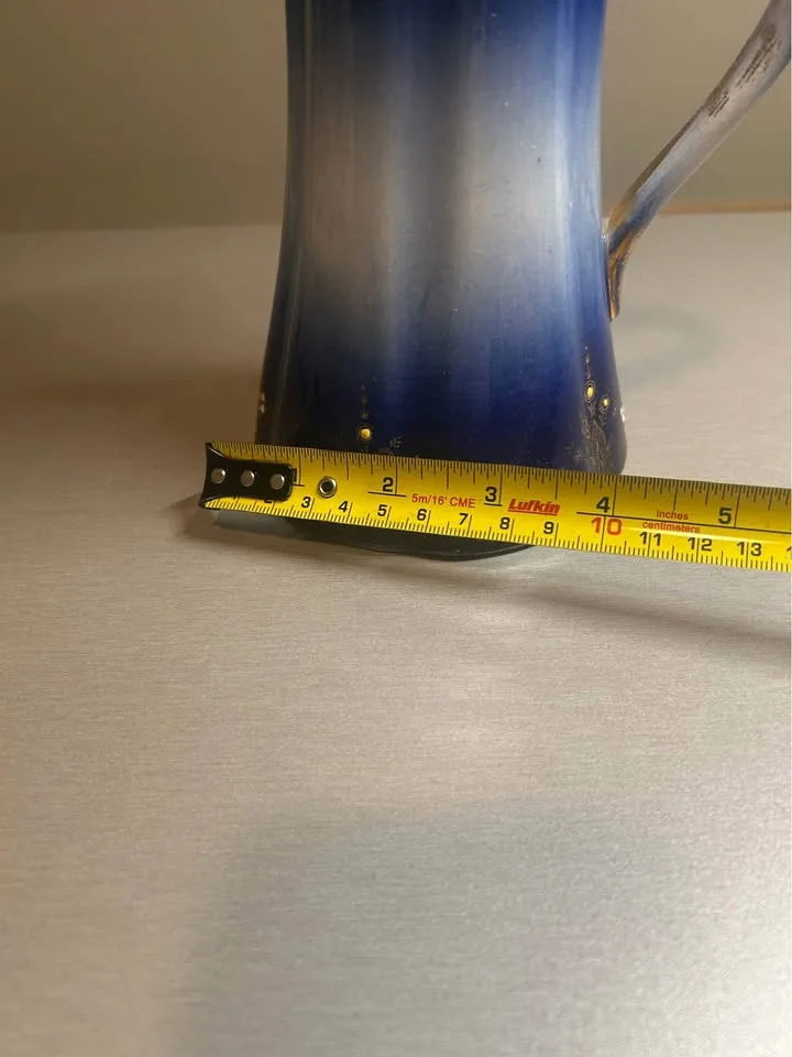 Antique Flow Blue Luneville France Pitcher image indicator(8)