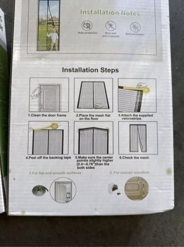 BRAND NEW MAGIC MESH BUG SCREEN FOR DOORS - photo 2