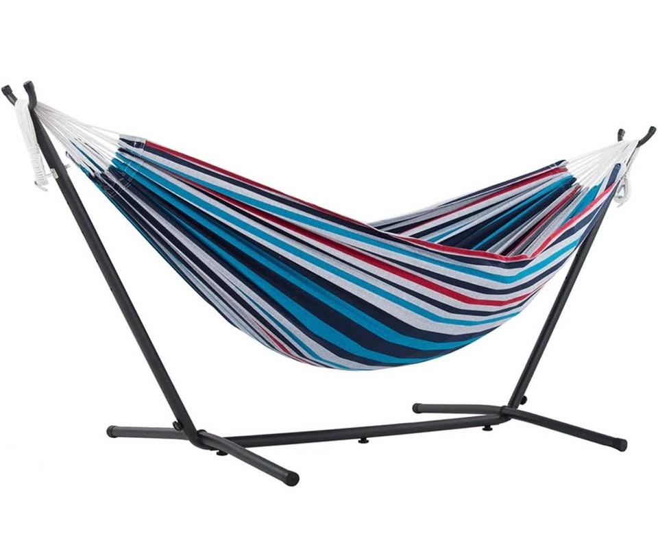 VIVERE Striped Hammock with Stand and Carry Bag - photo 5