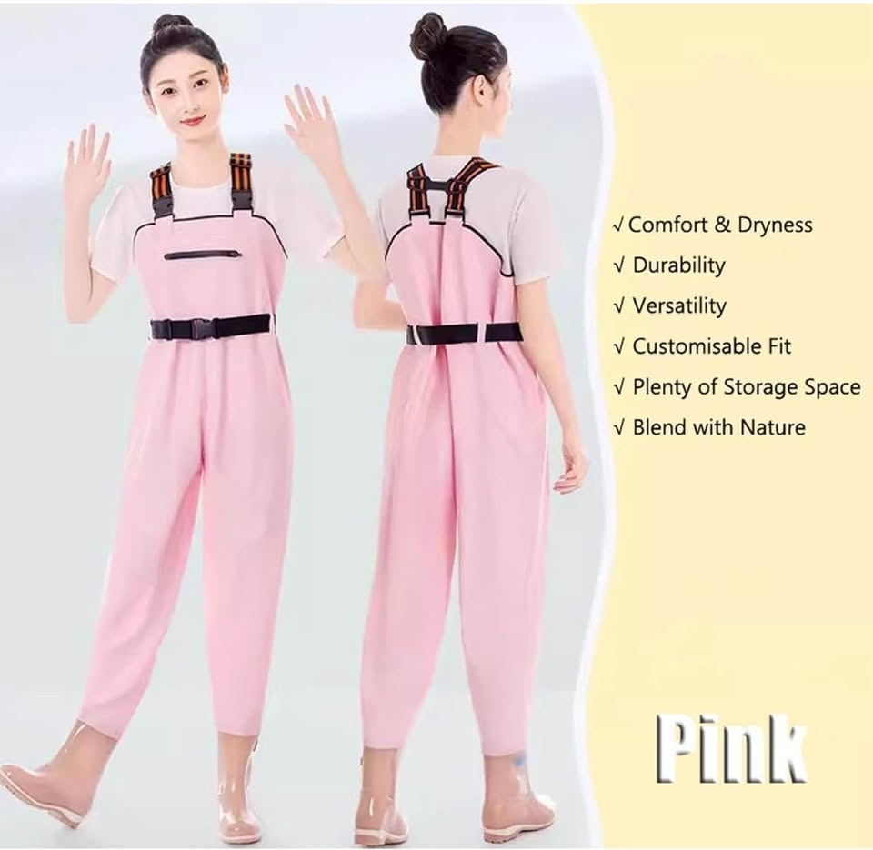 Pink Women's Waterproof Hip Waders - Size 39 - photo 2