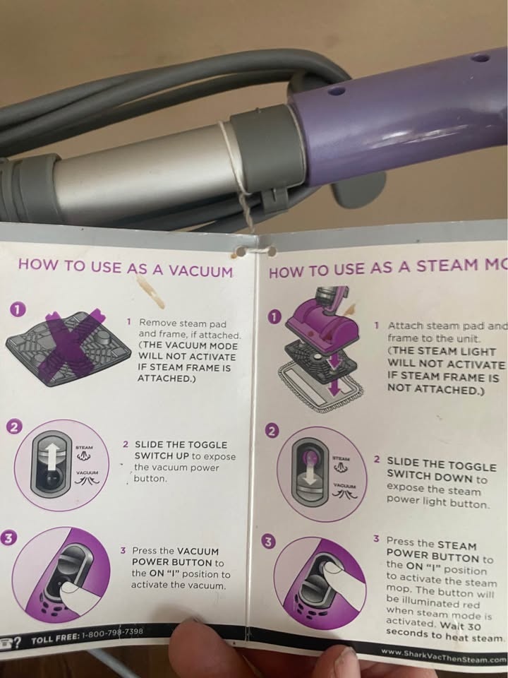 New Shark 2 In 1 Vac Steam - photo 2