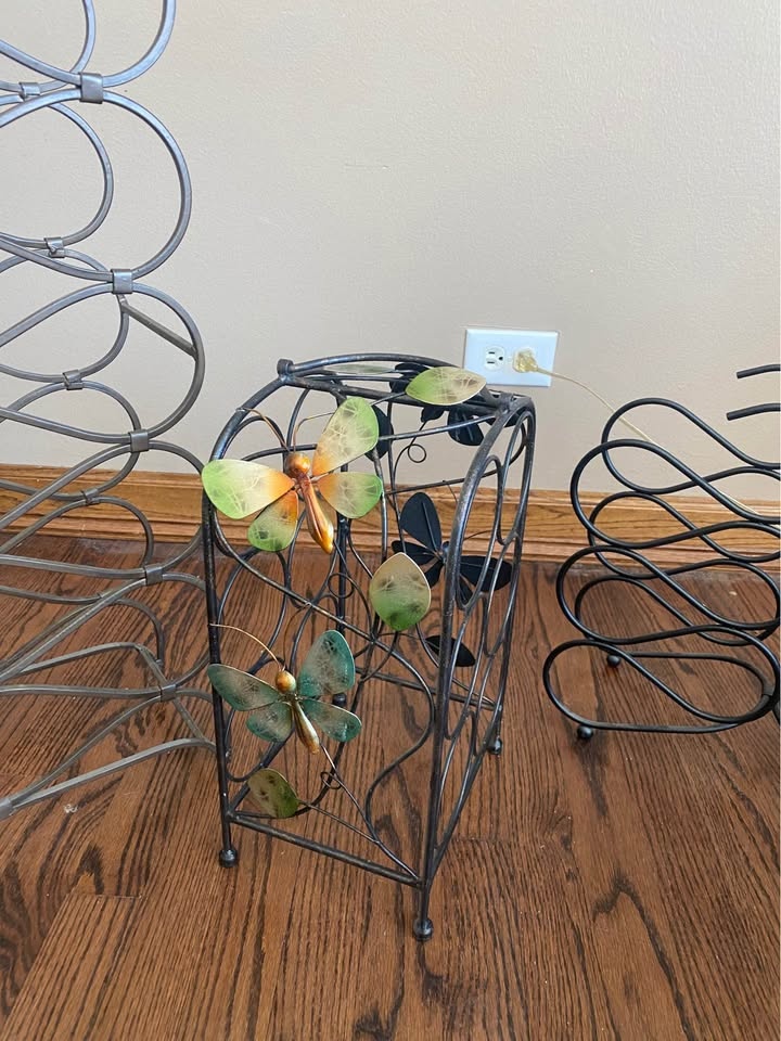 Wrought Iron Wine Holders $5-$10 - photo 3