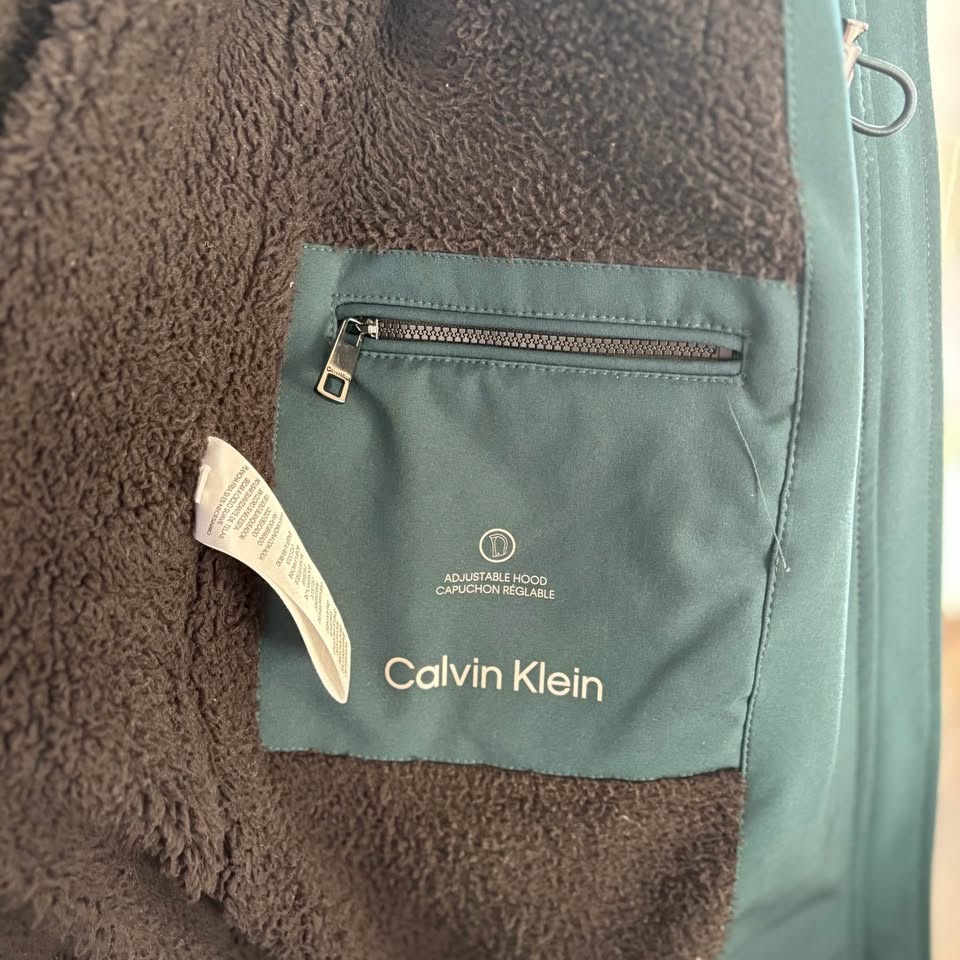 Calvin Klein Fleece-Lined Hooded Raincoat - photo 2
