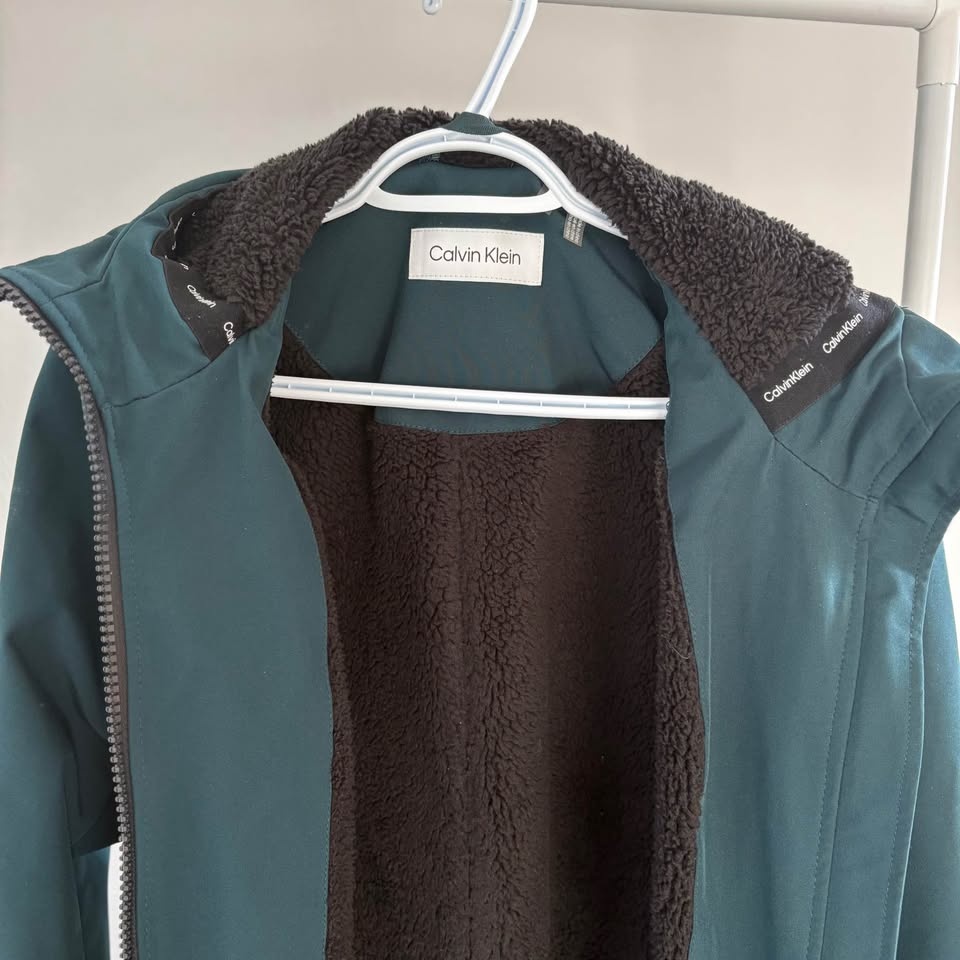 Calvin Klein Fleece-Lined Hooded Raincoat - photo 3