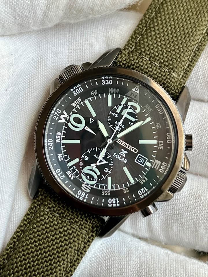 Seiko Prospex Solar Alarm Chronograph Men’s Watch - photo 2