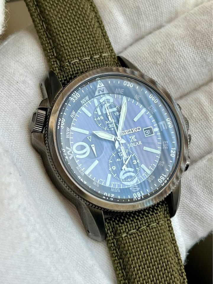 Seiko Prospex Solar Alarm Chronograph Men’s Watch - photo 4