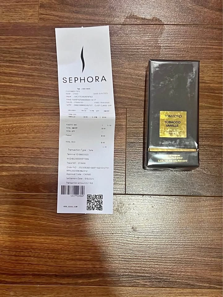 Tom Ford Tobacco Vanille 100ml Brand New Sealed w/ Receipt