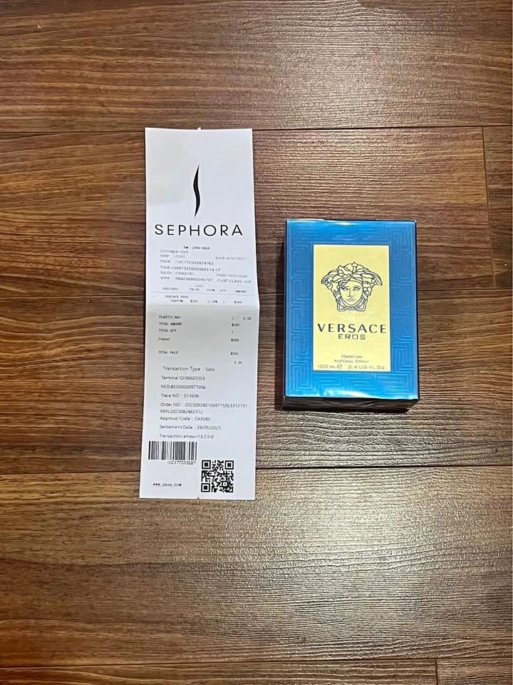 Versace Eros 100 ml brand new sealed with receipt authentic