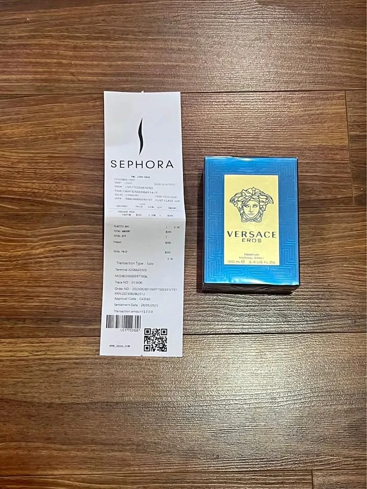 Versace Eros 100 ml brand new sealed with receipt authentic