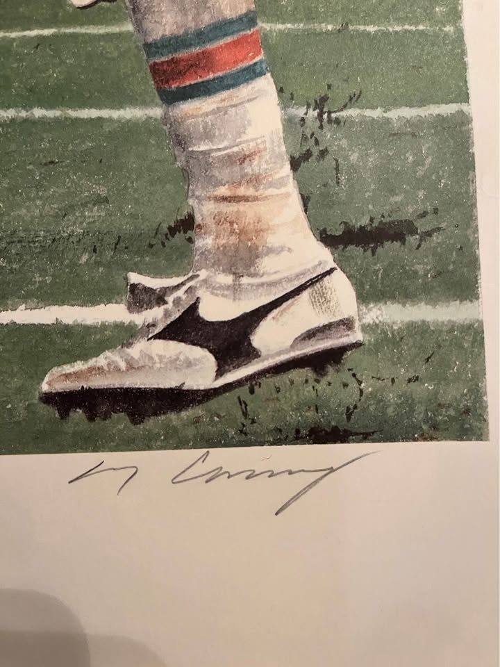 Jerry Rice Signed Merv Corning "Record Breaker" Lithograph - SF - photo 3