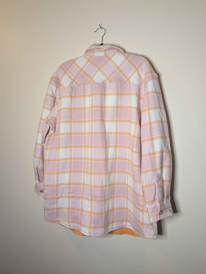 Columbia Calico Basin Shirt Jacket, Pink and White Plaid Shirt - photo 2