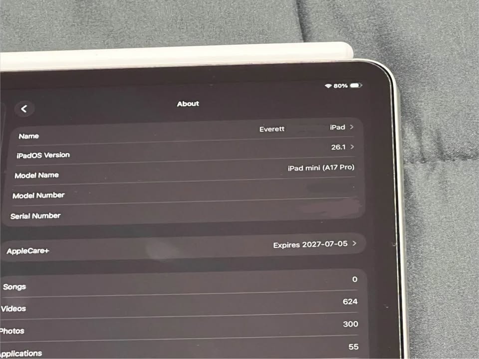 iPad Mini (128GB) A17 Pro w/ Apple Pencil Pro & AppleCare+ - photo 5