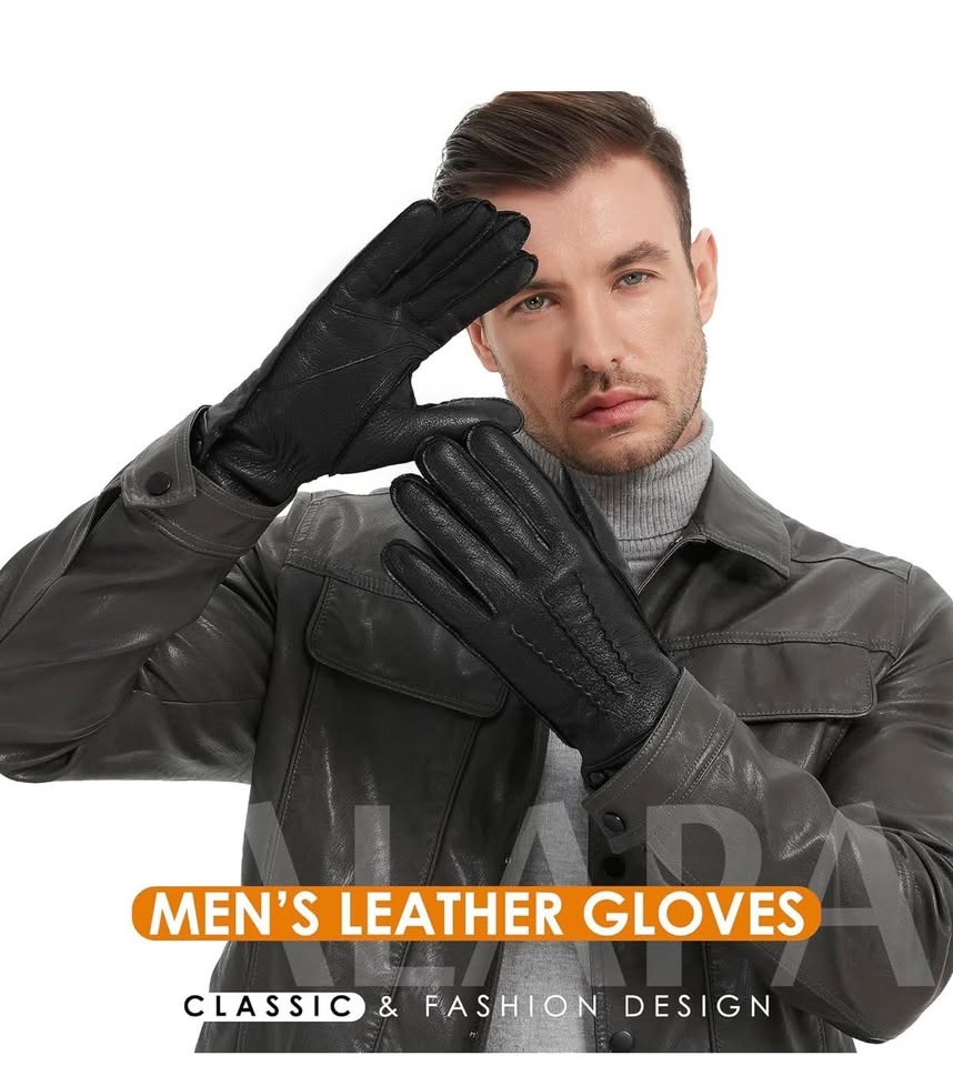 (New) Leather Gloves for Men (XL) - photo 2