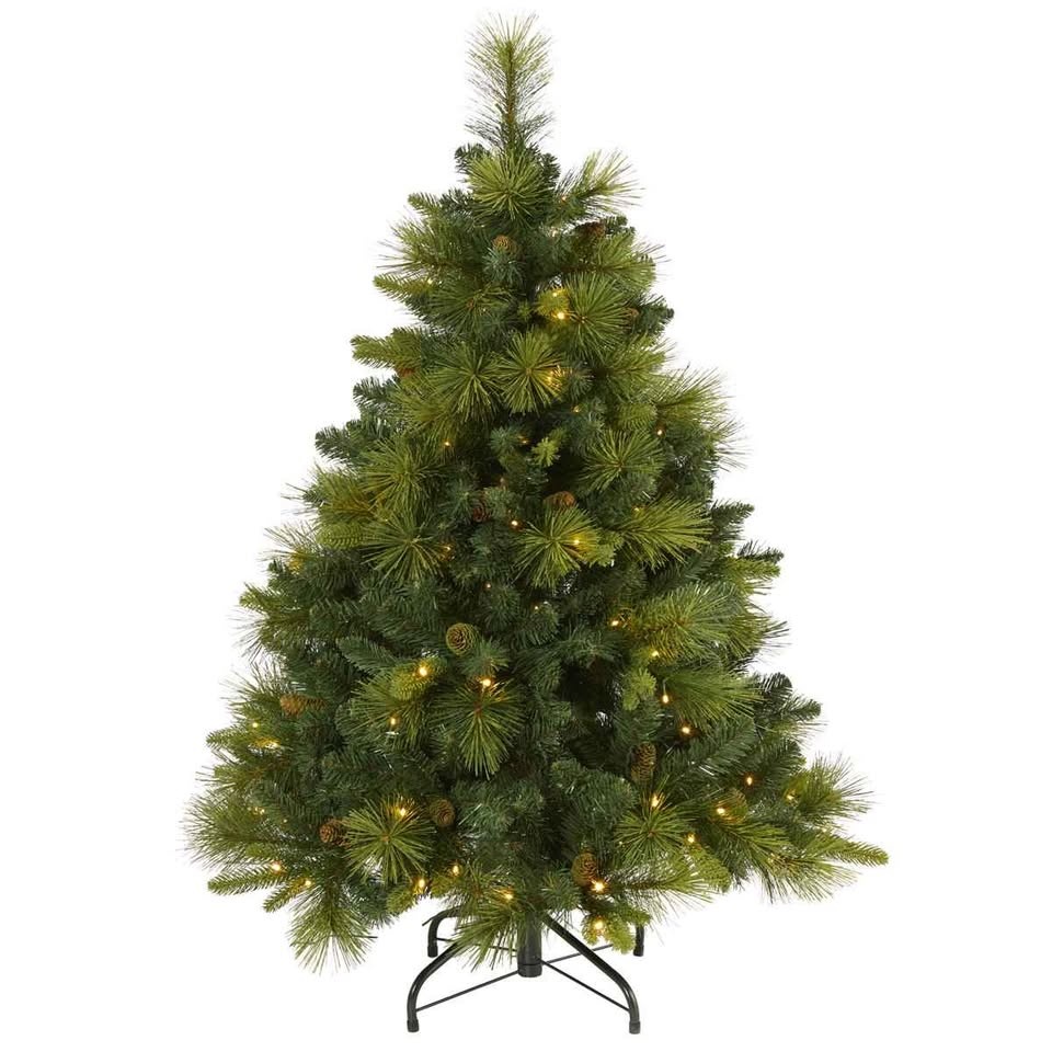 4 ft Artificial Green Pine Christmas Tree with Lights - photo 2