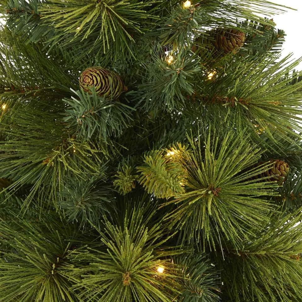 4 ft Artificial Green Pine Christmas Tree with Lights - photo 3
