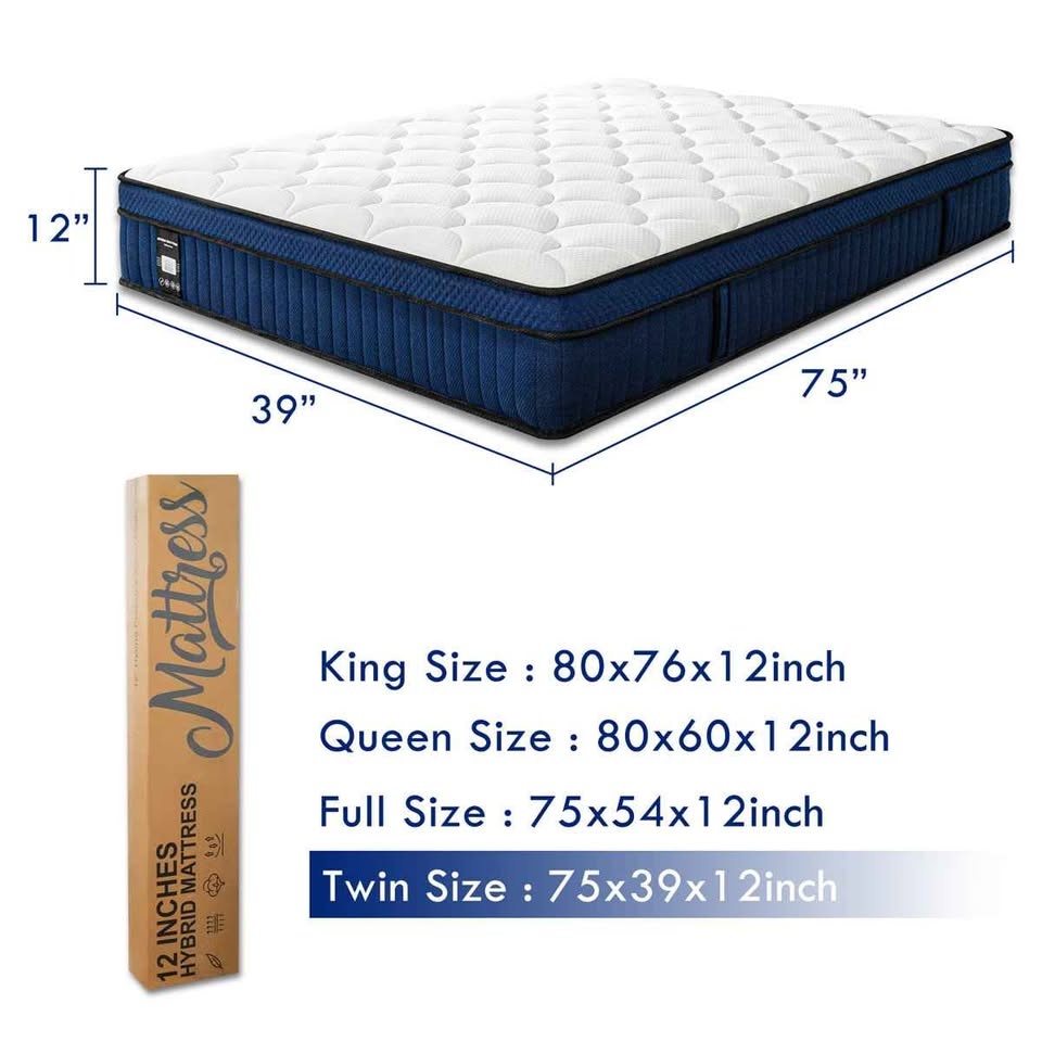 Medium Hybrid Mattress - Gel Viscoelastic Foam, OEKO-TEX® Certif - photo 3