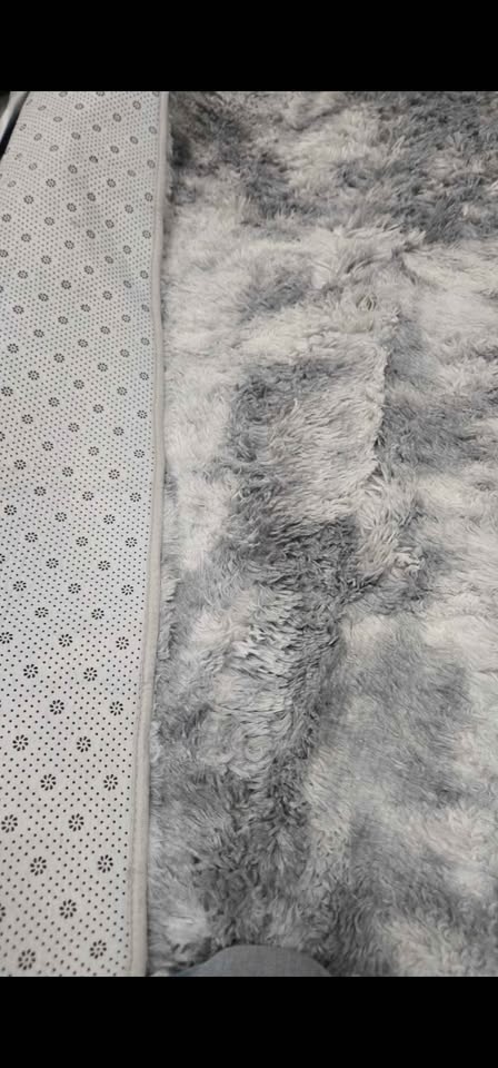 9x6 Rectangle Shag Area Rug in Grey - photo 4
