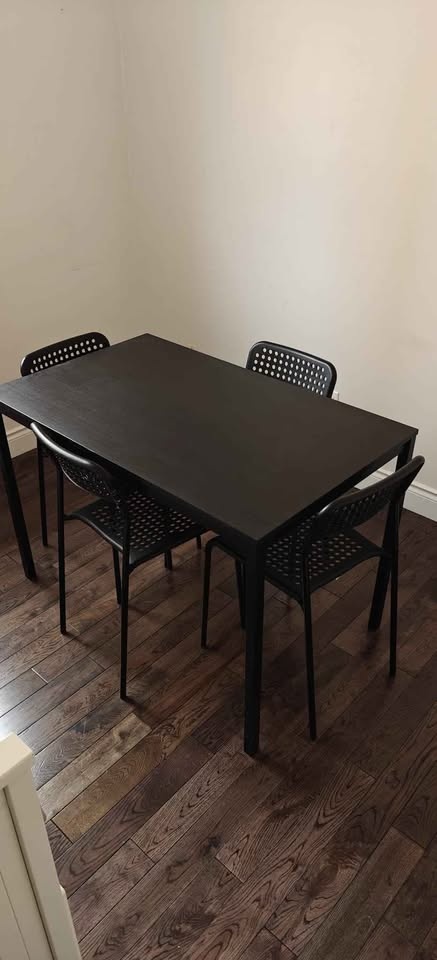IKEA Desk with 4 Chairs