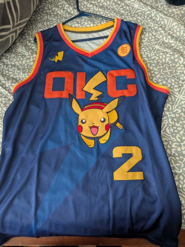 OKC Thunder Shai Gilgeous-Alexander Custom Pokemon Jersey