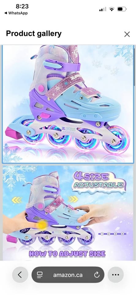 2PM SPORTS Inline Skates for Kids Boys Girls