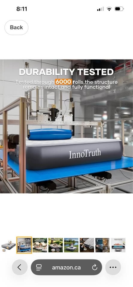 InnoTruth Full Air Mattress w/ Built-in Pump - Sealed - photo 2