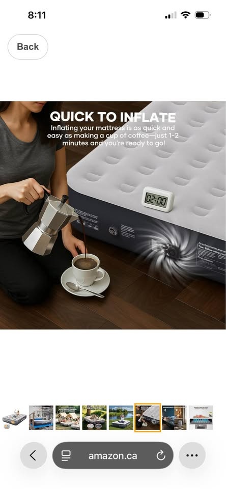 InnoTruth Full Air Mattress w/ Built-in Pump - Sealed - photo 4