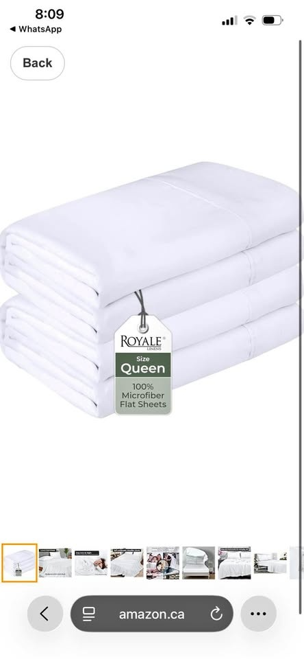 Royale Linens 2 Pack Queen Flat Sheet Set