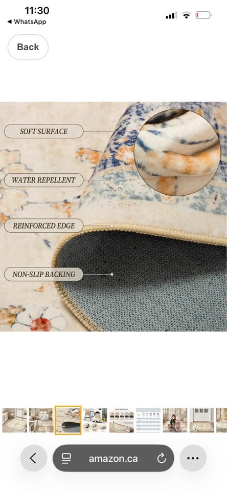Area Rug 3*5 Vintage Floral Distress Print Pattern - photo 3