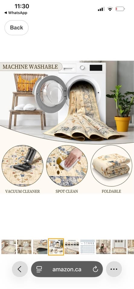 Area Rug 3*5 Vintage Floral Distress Print Pattern - photo 4