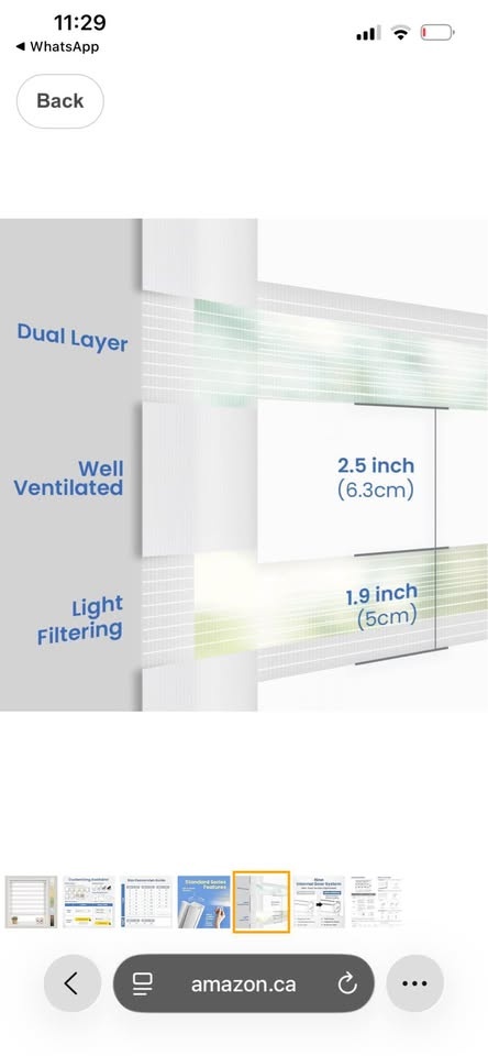 FOIRESOFT Zebra Roller Shades, 3 pcs - photo 5