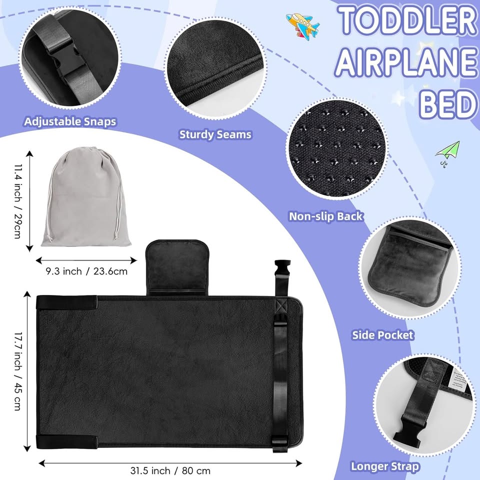 NEW~Kids Travel Bed, Portable For Airplane/Train/Bus - photo 3