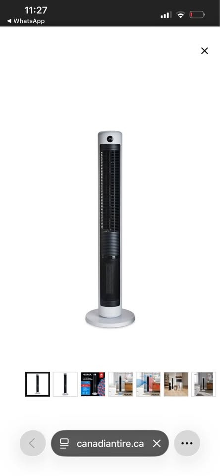 NOMA 2-in-1 Tower Fan & Heater, 44-in