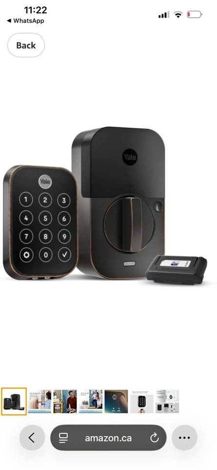 Yale Assure Lock 2 Touch Deadbolt, Oil Rubbed Bronze Smart Lock