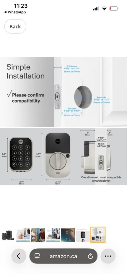 Yale Assure Lock 2 Touch Deadbolt, Oil Rubbed Bronze Smart Lock - photo 5