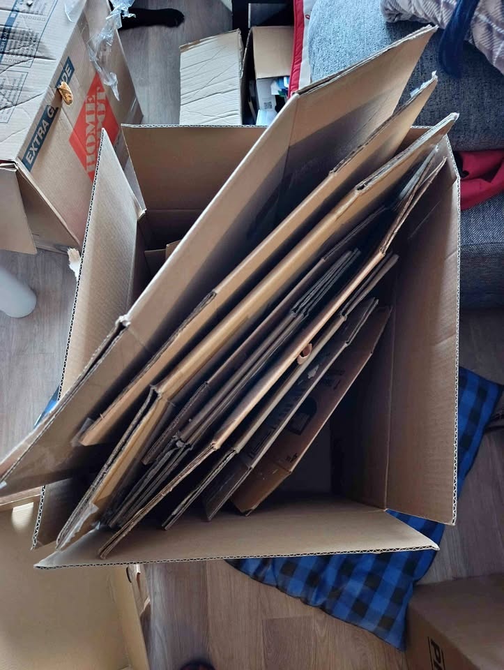 Moving boxes, various sizes, 45 pieces