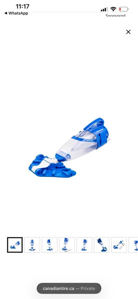Water Tech Pool Blaster Rush Cordless Pool Vacuum - Sealed Box