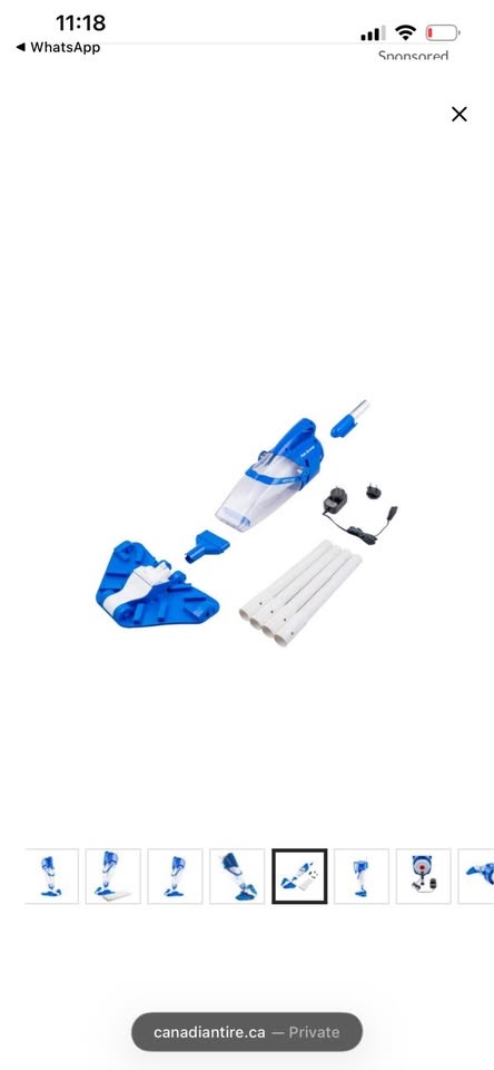 Water Tech Pool Blaster Rush Cordless Pool Vacuum - Sealed Box - photo 3