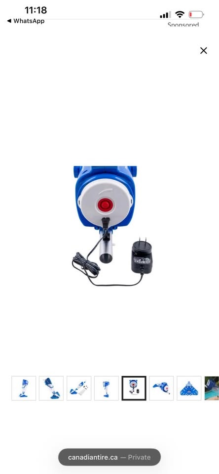 Water Tech Pool Blaster Rush Cordless Pool Vacuum - Sealed Box - photo 4