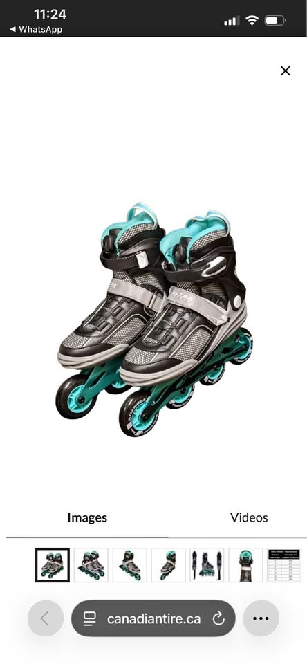Ultra Wheels Recreational Inline Skates, size 10