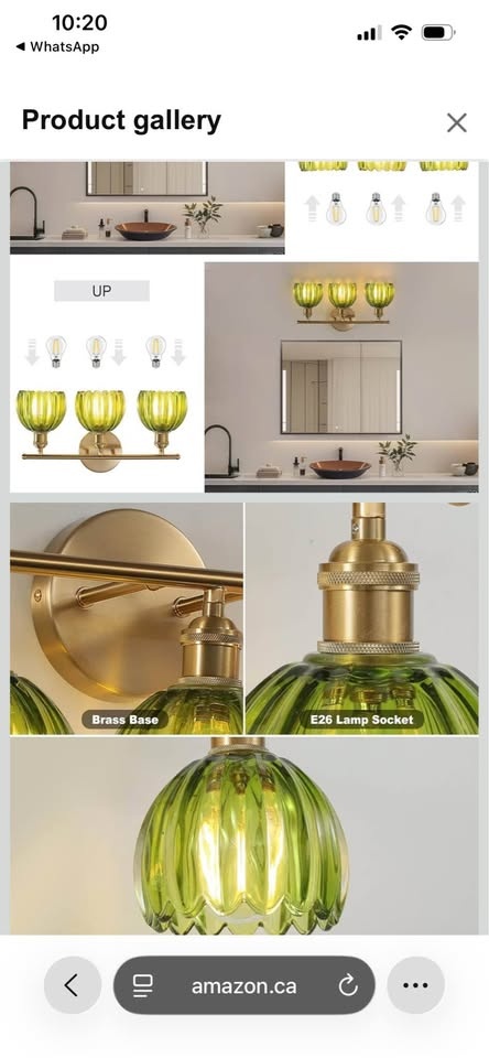 3-Light Brass Vanity Light - Sealed Box - photo 3